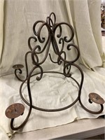 Hanging 4 candle holder. 22 inches in diameter 16