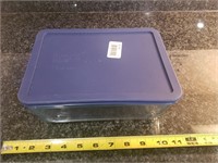 Pyrex Pan with Blue Lid