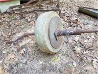 Antique Grinding Wheel, Heavy