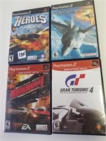 (4) Playstation 2 Games, Heroes of the Pacific,