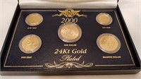 2000 24KT Gold Plated Coin Set