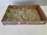 (14) Royal Crown Glasses, Different Designs