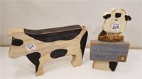 Wooden Cow Figures