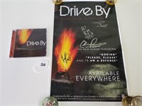 Music Group Drive By Poster (signed) & CD (signed)