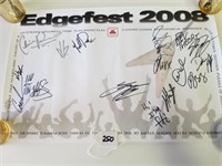 Edgefest 2208 Poster signed by different Groups