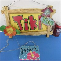 Tiki Lot Signs