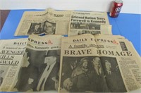Kennedy Assasination Newspapers