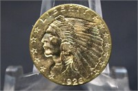 Uncirculated 1926 $2.5 Gold Indian Coin