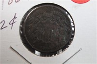 1864 2 Cent Coin