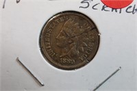 1880 Indian Head Cent Full Liberty