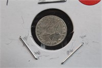 1854 3 cent silver