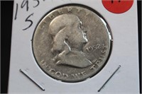 1952-S Franklin Silver Half Dollar