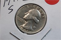 1941-S Washington Silver Quarter