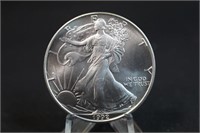 1992 1oz .999 United States Silver Eagle