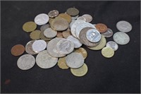 Lot of 50 Foreign Coins