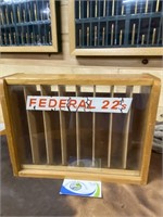 Vintage Federal Cartridge Co. Display Case