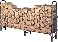 8 Feet Large Heavy Duty Outdoor Firewood Rack