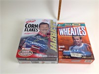Wheaties box and corn flakes box empty NASCAR