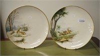 Pair of Victorian Minton cabinet plates