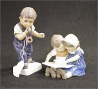 Two Danish children figurines