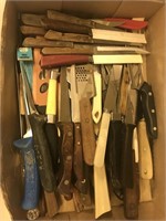 Box Lot of Misc. Kitchen Knives