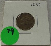 1857 FLYING EAGLE CENT