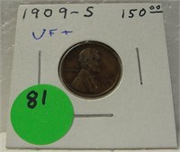 1909-S LINCOLN WHEAT CENT