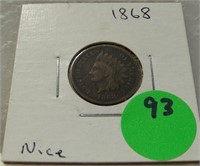 1868 INDIAN HEAD CENT