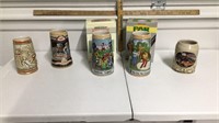 5-Sports Steins and Moon