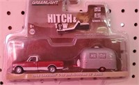 GREENLIGHT 1/64 SCALE CAMPER/ CHEVY TRUCK