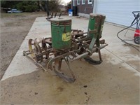 JD 2 row vintage corn planter