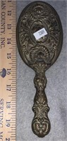 BRASS COLORED HAND HELD MIRROR