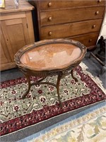 Art deco inlaid cocktail table