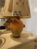 Southwest pottery lamp