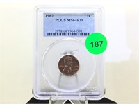 1962 PCGS MS-64 RD Lincoln Penny