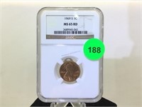 1969-S NGC MS-65 RD Lincoln Penny