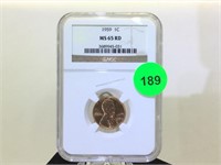 1959 NGC MS-65 RD Lincoln Penny