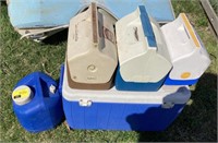 Lot of assorted coolers