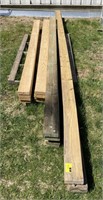 Lot of assorted wood planks longest 193 ft