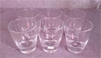 (6) CLEAR GLASS CUPS