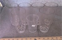 (7) CLEAR PLASTIC CUPS