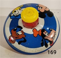 1973 Chein Mickey Mouse Metal Spin Top