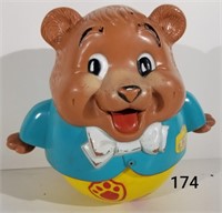 1969 Roly Poly Chubby Cub Bear Pull Toy