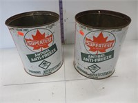 2 Supertest  Antifreeze cans