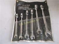 K-T industries flexible socket comb. wrench set