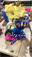 Birthday decor, flower decor