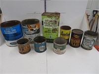 quantity of old tins