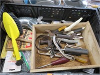 Rat traps, water line parts, tools