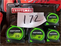 NEW set of Craftsman tape measures