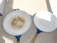 2 cast aluminum frying pans, BACK PORCH